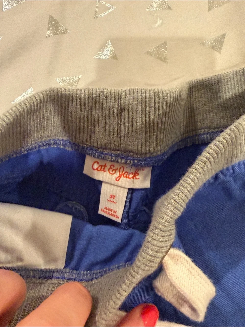 Set of 2 Kids Elastic-Waist Casual Shorts - Gray & Blue